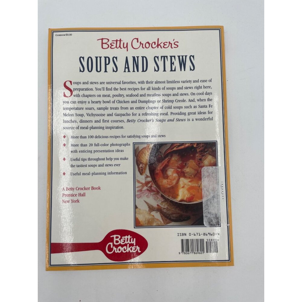 Betty Crockers Soups Stews Cookbook Cooking - Picture 3 of 4